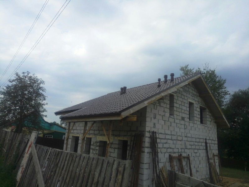 Строительство коттеджа (общая площадь 120м2) г.Узловая 2016